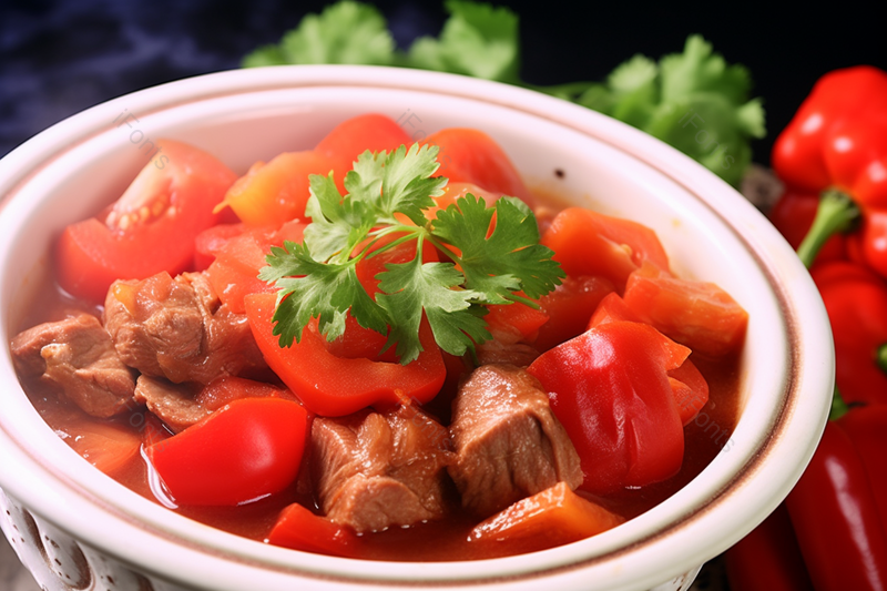 中餐西红柿番茄牛腩煲美味肉食,高清,摄影图,摄影图片,图片大全,摄影图免费下载
